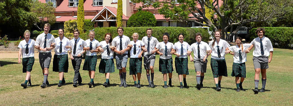 Year 12 Scots PGC College students celebrate the end of their secondary education. Year 12 Scots PGC College students celebrate the end of their secondary education.